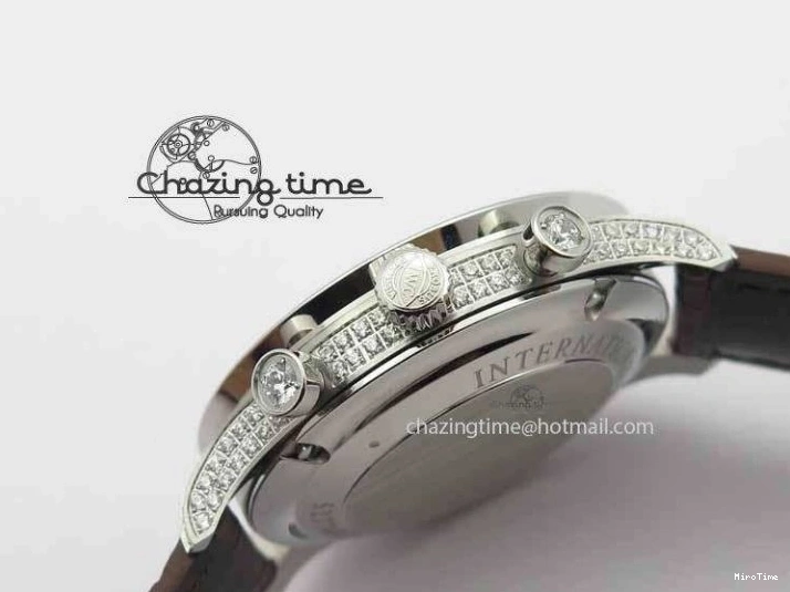 MIROTIME 0403 Unique Portuguese IW3714 Diam ZF V2 1:1 Best Edition Gray Dial On Brown Leather Strap A79350 (Slim Movement) 7250